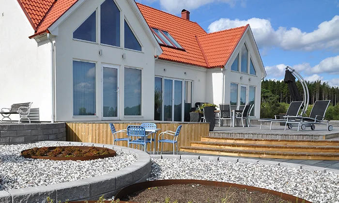 Anlaggning av mindre tradgard Kavlinge Gryet